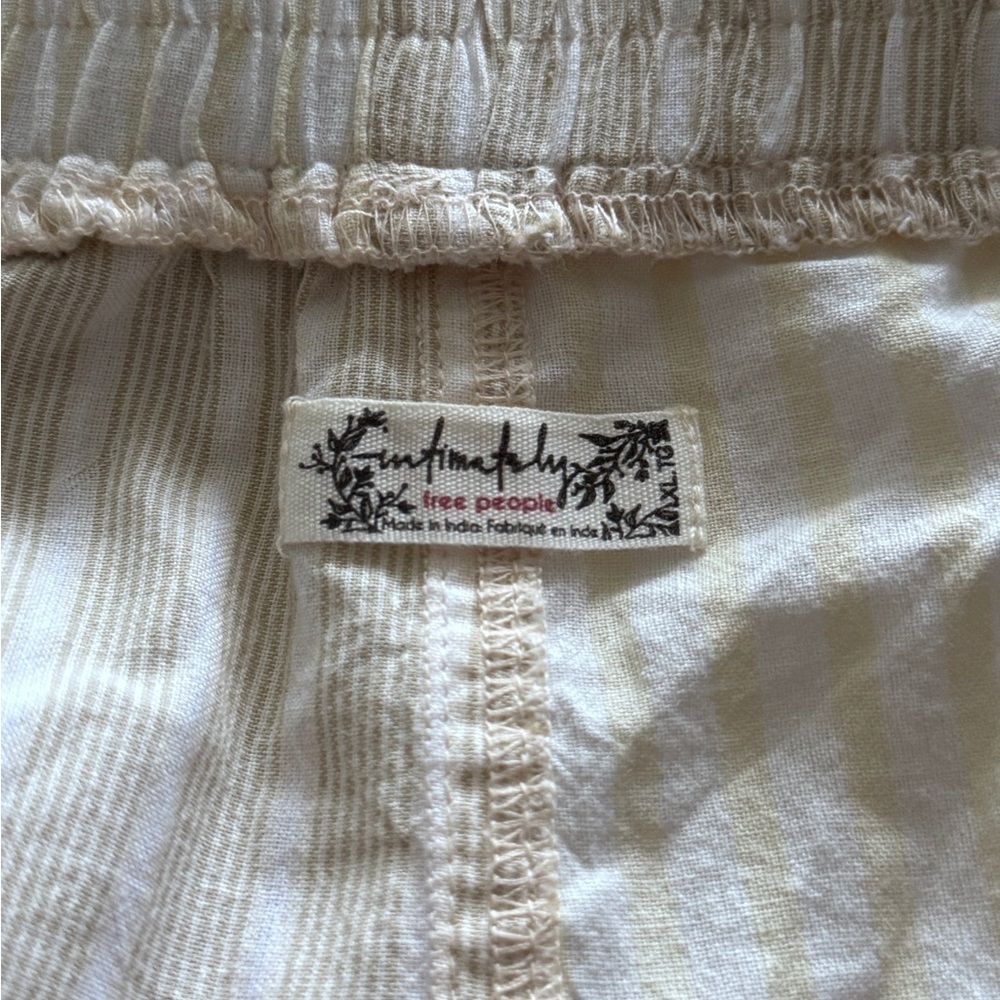 NEW Intimately Free People Rags to Riches Sleep Shorts Size XL Ivory Combo - Picture 7 of 8